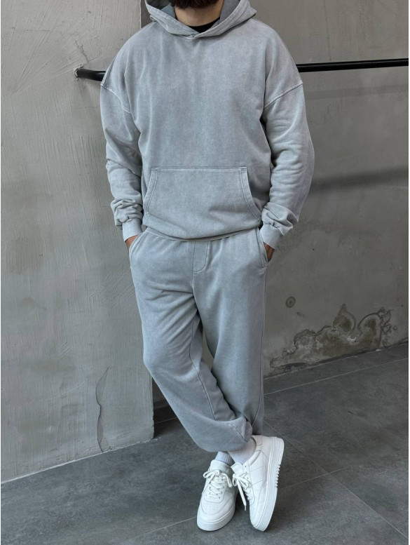 Oversize костюм з вивареної тканини