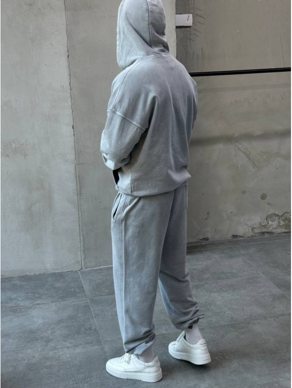 Oversize костюм з вивареної тканини