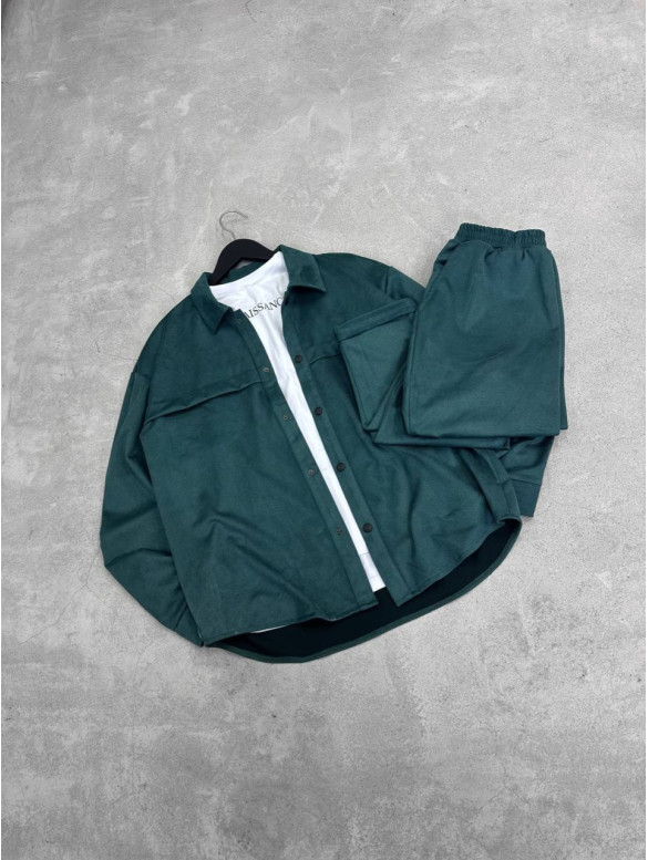Замшевий oversize костюм
