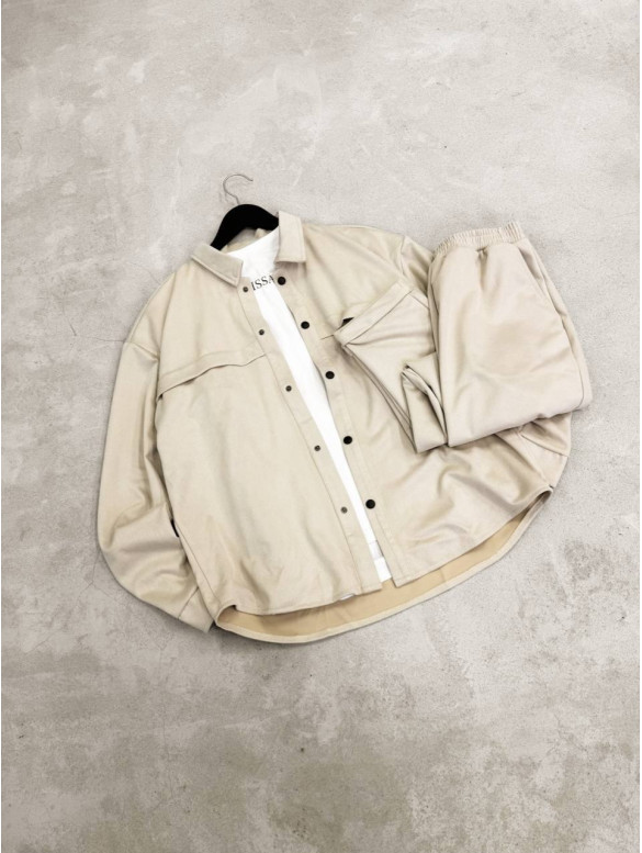 Замшевий oversize костюм
