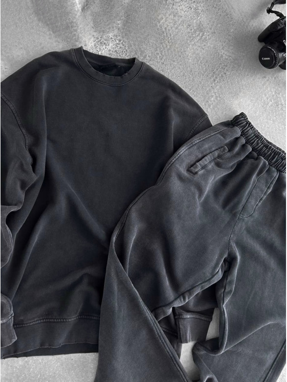 Oversize костюм з вивареної тканини
