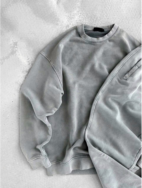 Oversize костюм з вивареної тканини