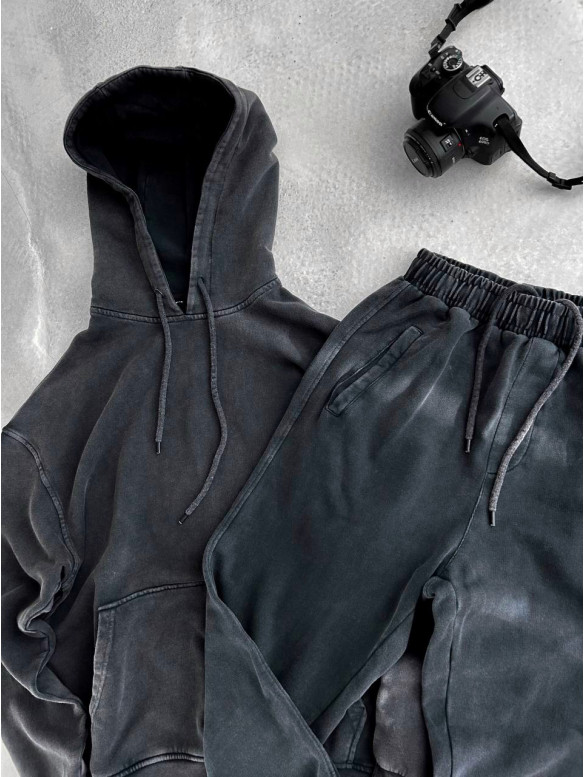 Oversize костюм з вивареної тканини