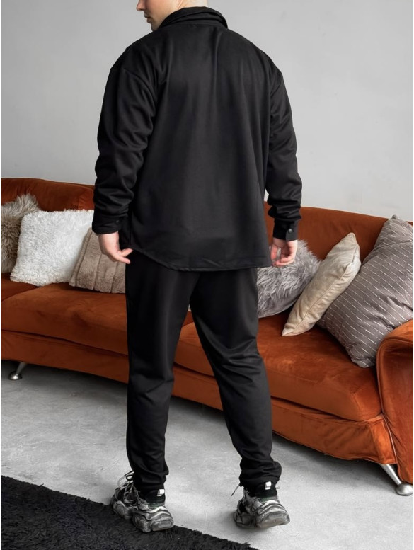 Замшевий oversize костюм