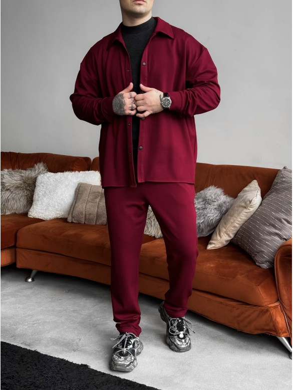 Замшевий oversize костюм