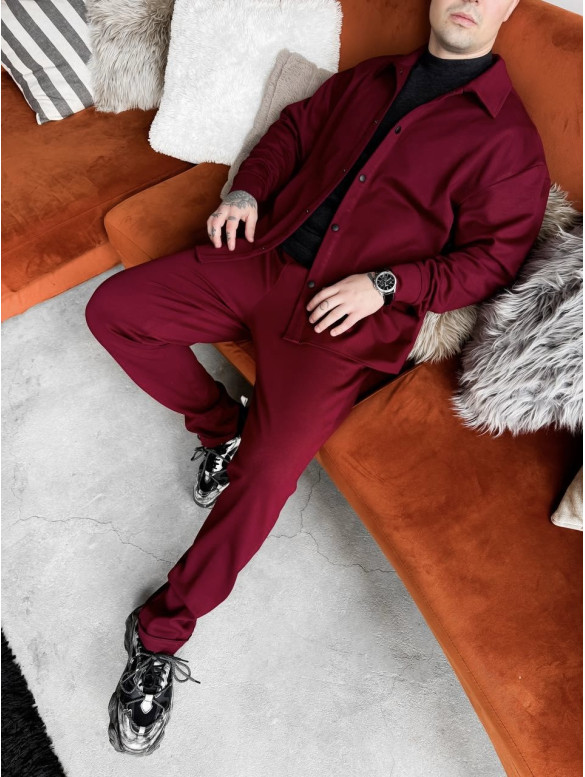 Замшевий oversize костюм