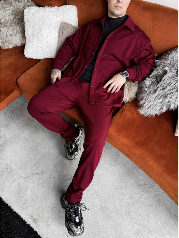 Замшевий oversize костюм