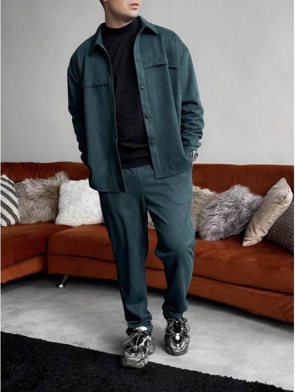 Замшевий oversize костюм
