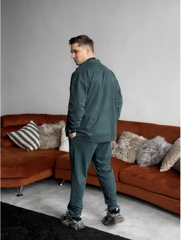 Замшевий oversize костюм