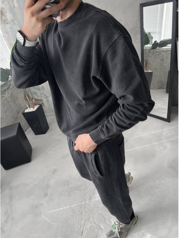 Oversize костюм з вивареної тканини