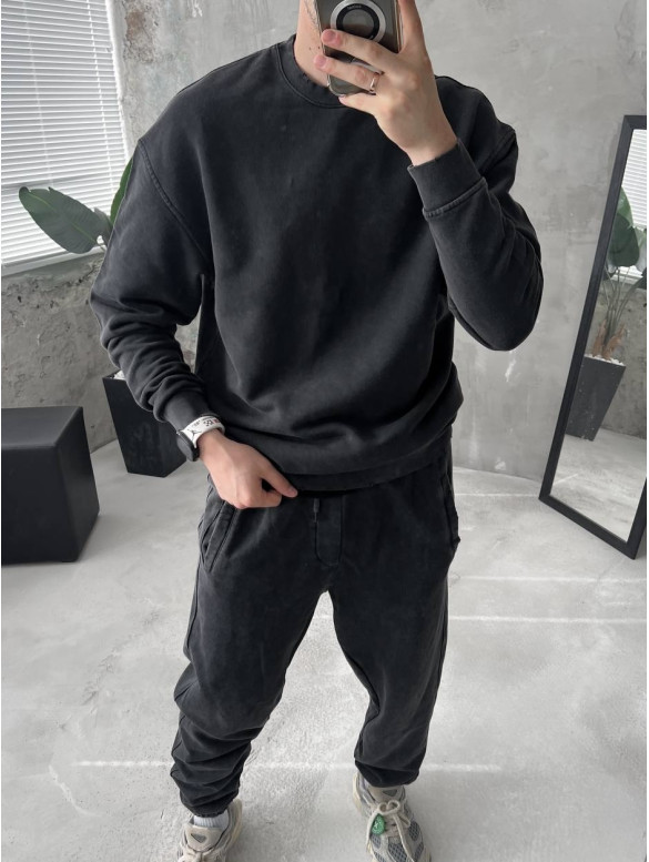 Oversize костюм з вивареної тканини