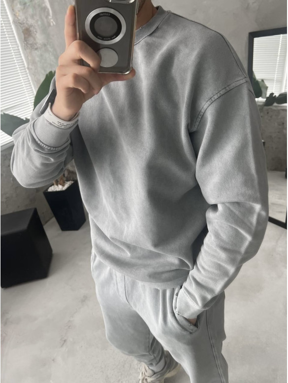 Oversize костюм з вивареної тканини