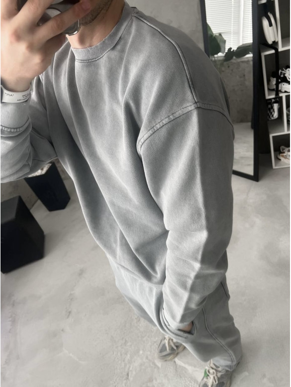 Oversize костюм з вивареної тканини