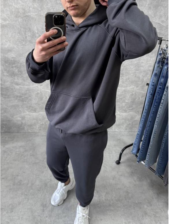 Oversize костюм з вивареної тканини