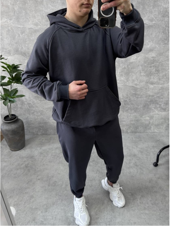 Oversize костюм з вивареної тканини