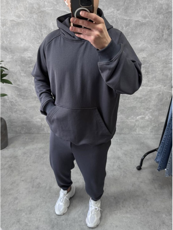 Oversize костюм з вивареної тканини
