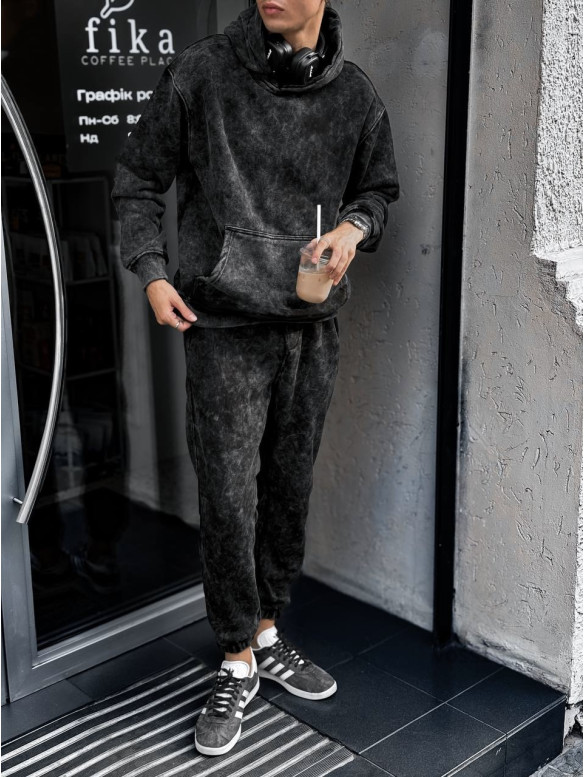 Oversize костюм з ефектом tie-dye
