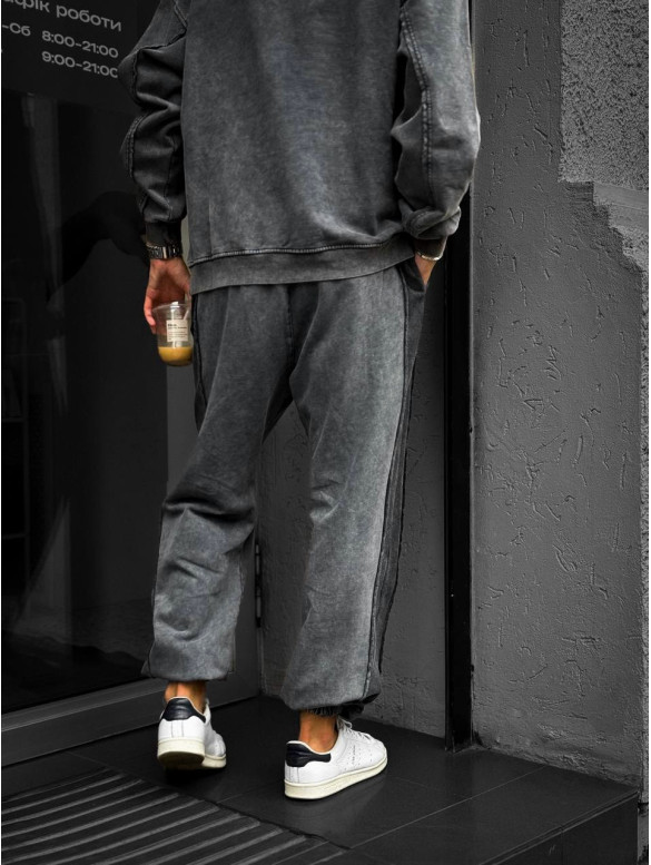 Oversize костюм з вивареної тканини