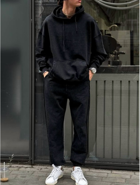 Oversize костюм з вивареної тканини