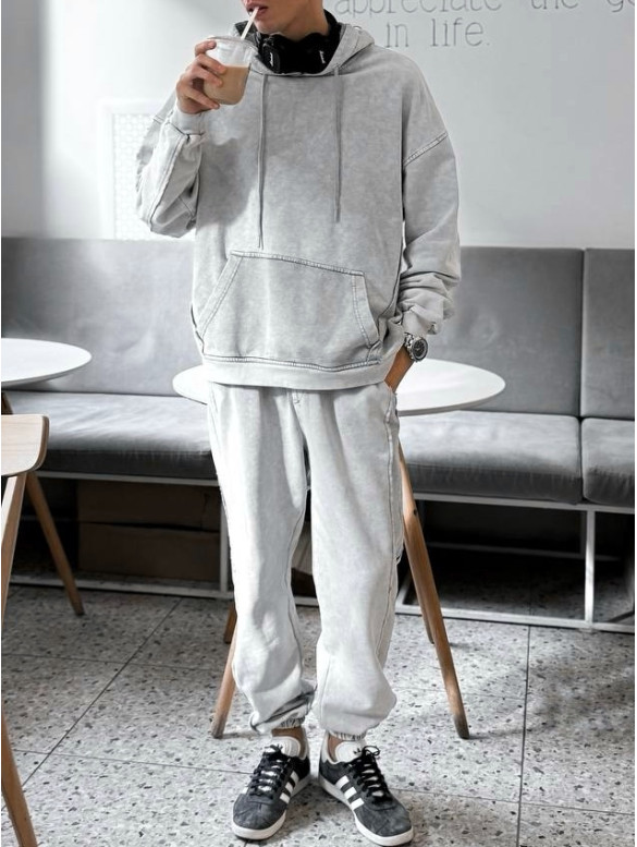 Oversize костюм з вивареної тканини