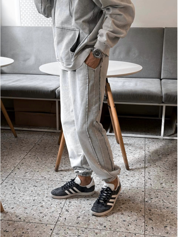 Oversize костюм з вивареної тканини