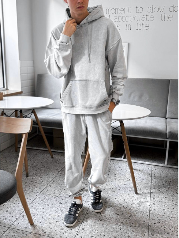 Oversize костюм з вивареної тканини