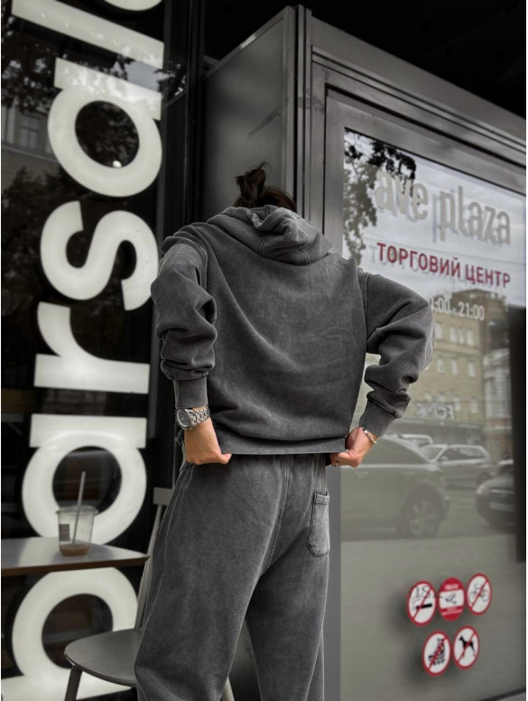 Oversize костюм з вивареної тканини