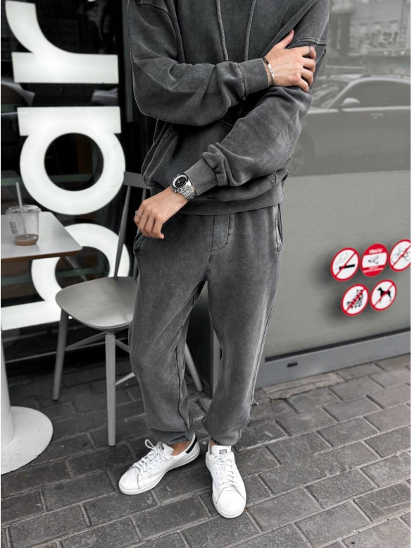 Oversize костюм з вивареної тканини