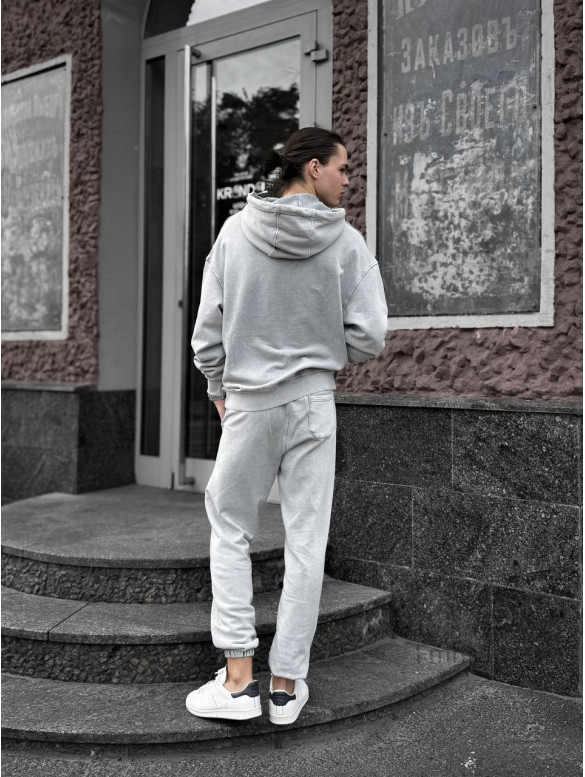 Oversize костюм з вивареної тканини
