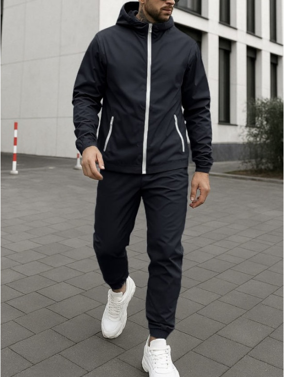 Oversize костюм з вивареної тканини