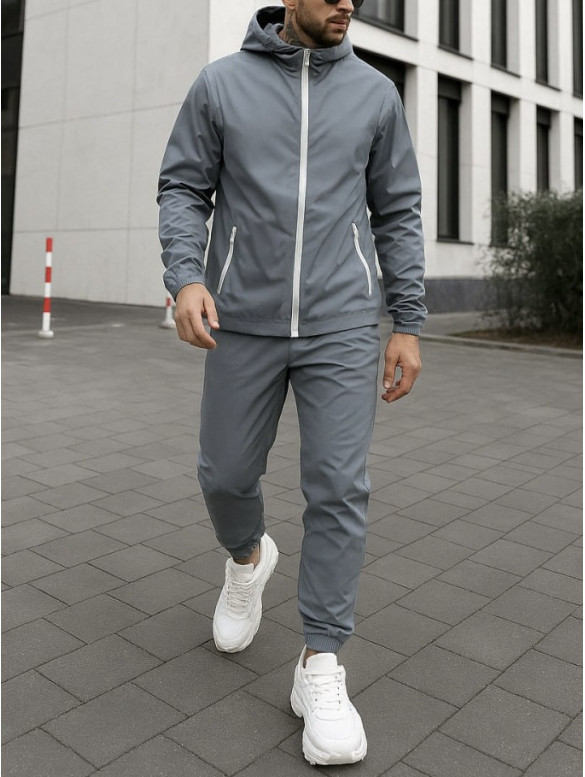 Oversize костюм з вивареної тканини