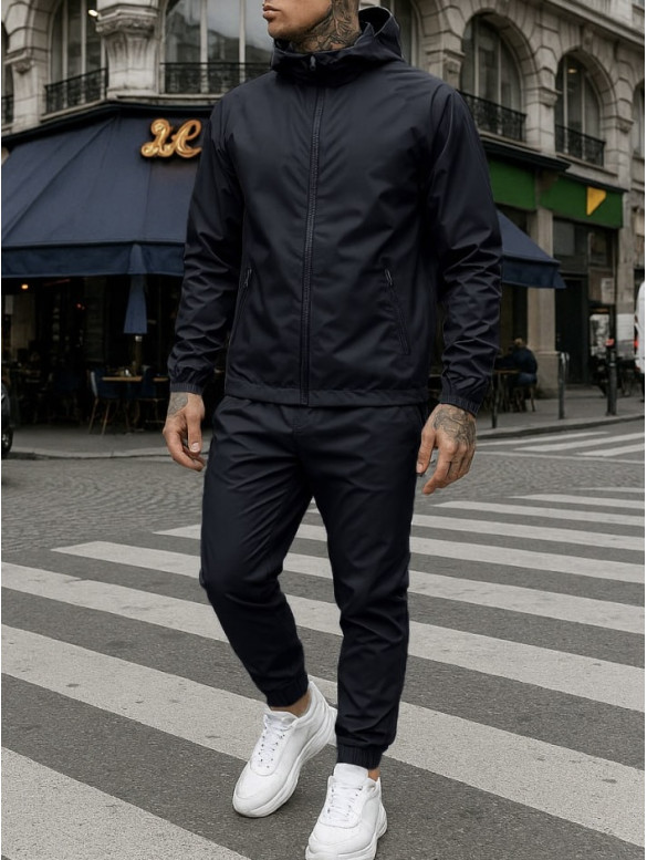 Oversize костюм з вивареної тканини
