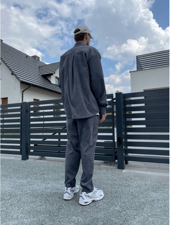 Вельветовий oversize костюм