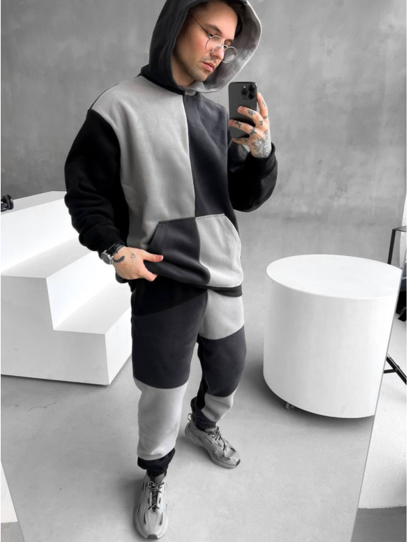 Oversize костюм з полару