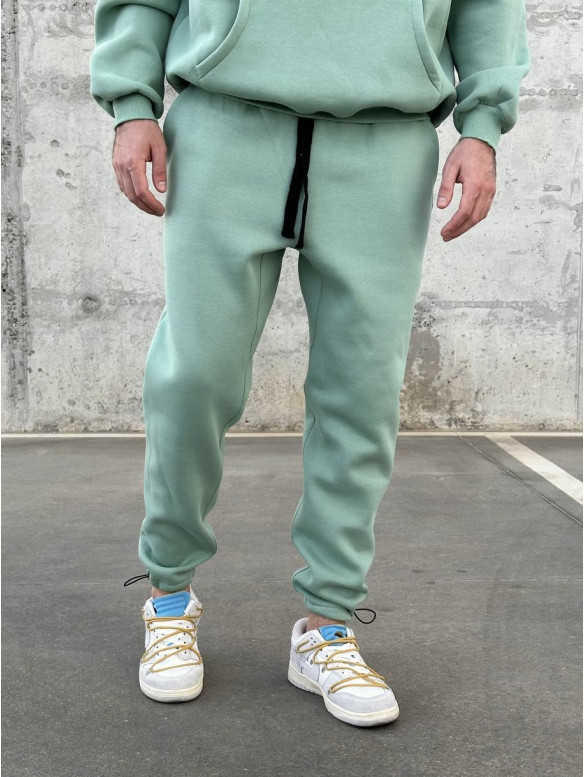 Oversize костюм на флісі з надписом