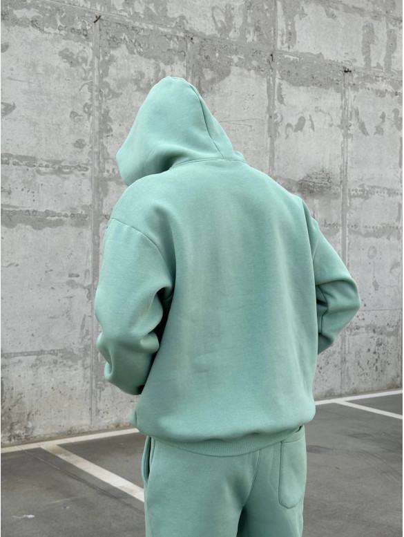 Oversize костюм на флісі з надписом