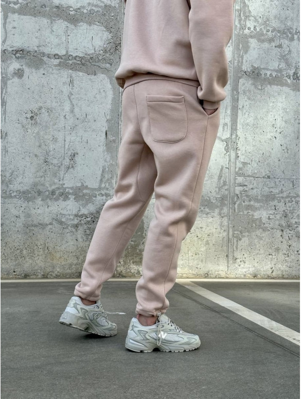 Oversize костюм на флісі з надписом