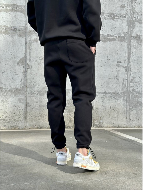 Oversize костюм на флісі з надписом