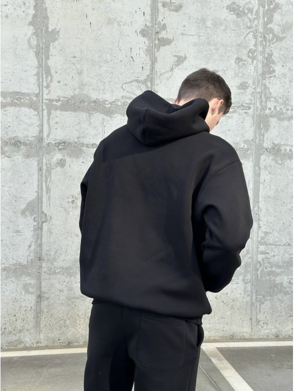 Oversize костюм на флісі з надписом