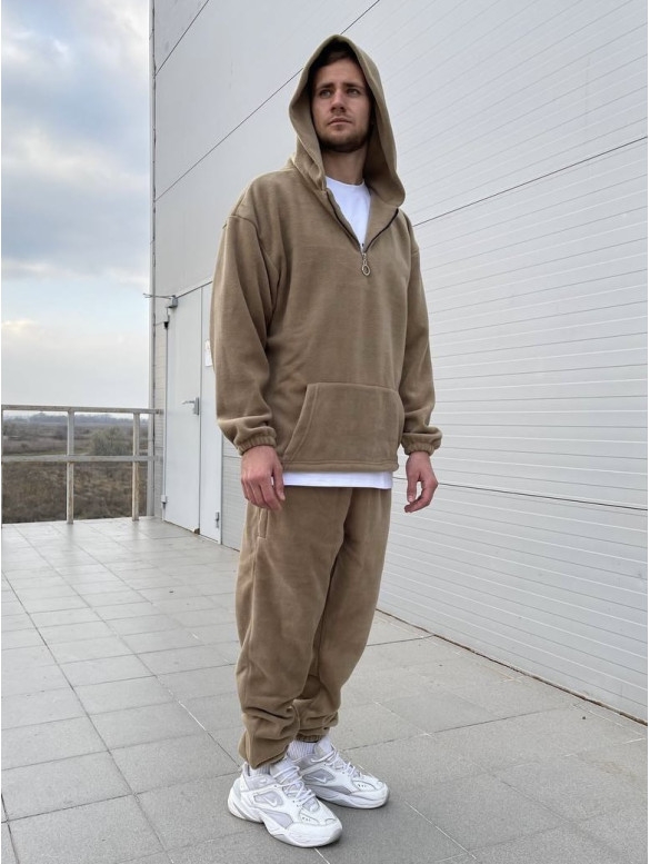 Флісовий oversize костюм