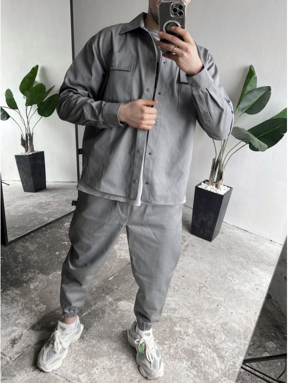 Oversize костюм з цупкого котону