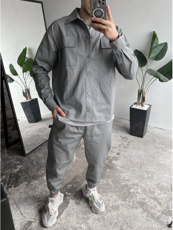 Oversize костюм з цупкого котону