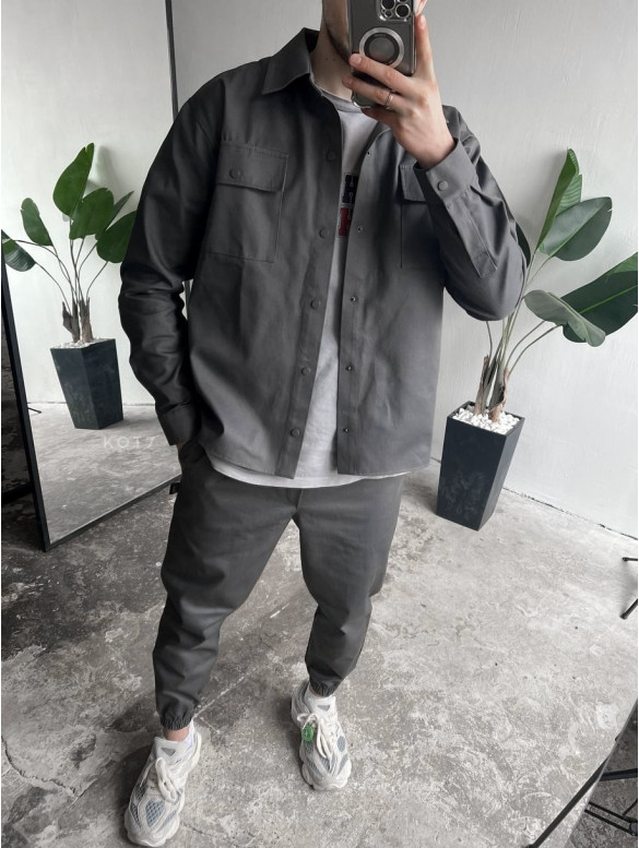 Oversize костюм з цупкого котону