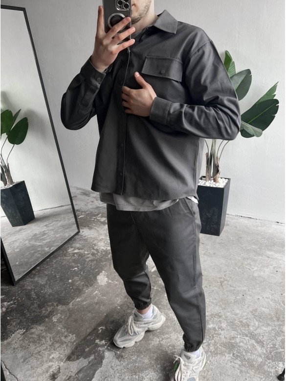 Oversize костюм з цупкого котону
