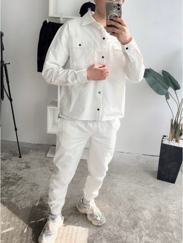 Oversize костюм з цупкого котону
