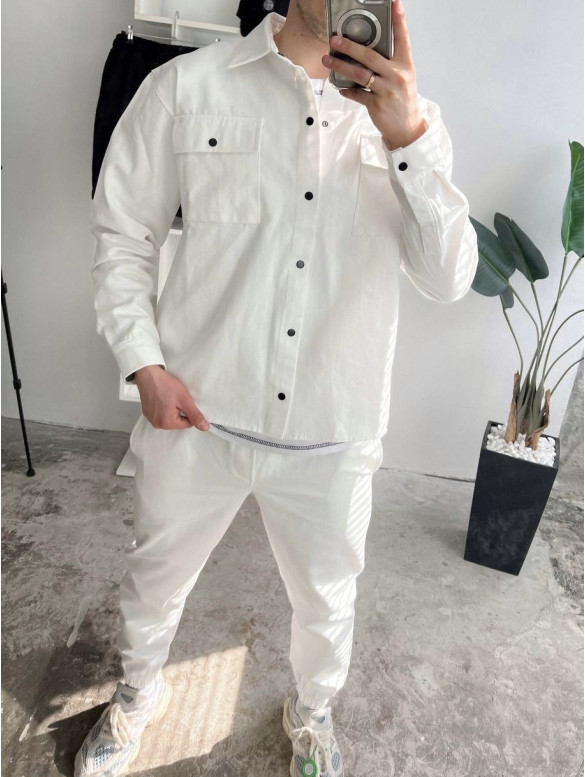 Oversize костюм з цупкого котону