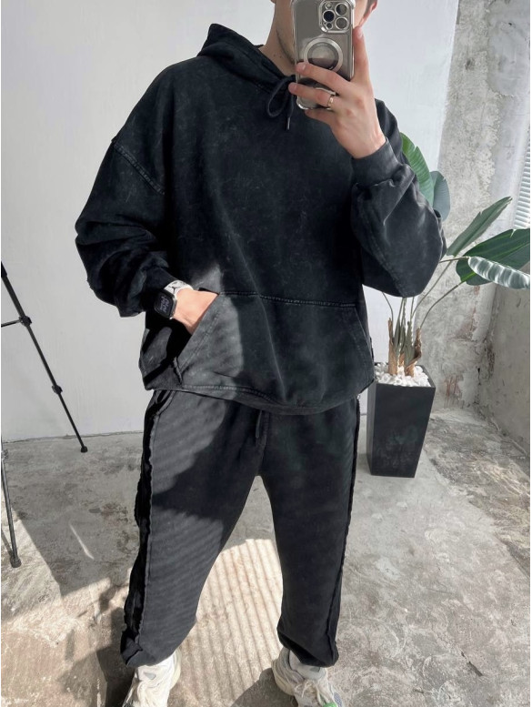 Oversize костюм з ефектом tie-dye