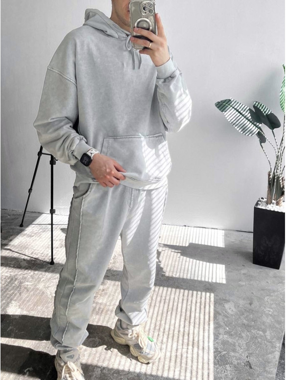 Oversize костюм з ефектом tie-dye