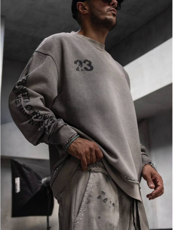 Oversize світшот з принтом