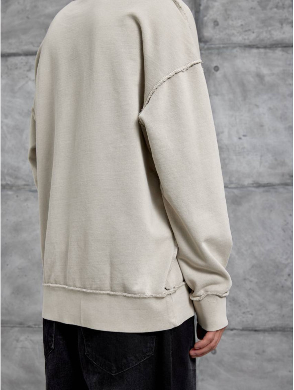 Oversize світшот з імітацією футболки